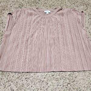 Evereve Mauve Pleated Blouse